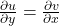 \frac{\partial u}{\partial y}=\frac{\partial v}{\partial x}