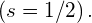 \left(s=1\text{/}2\right).