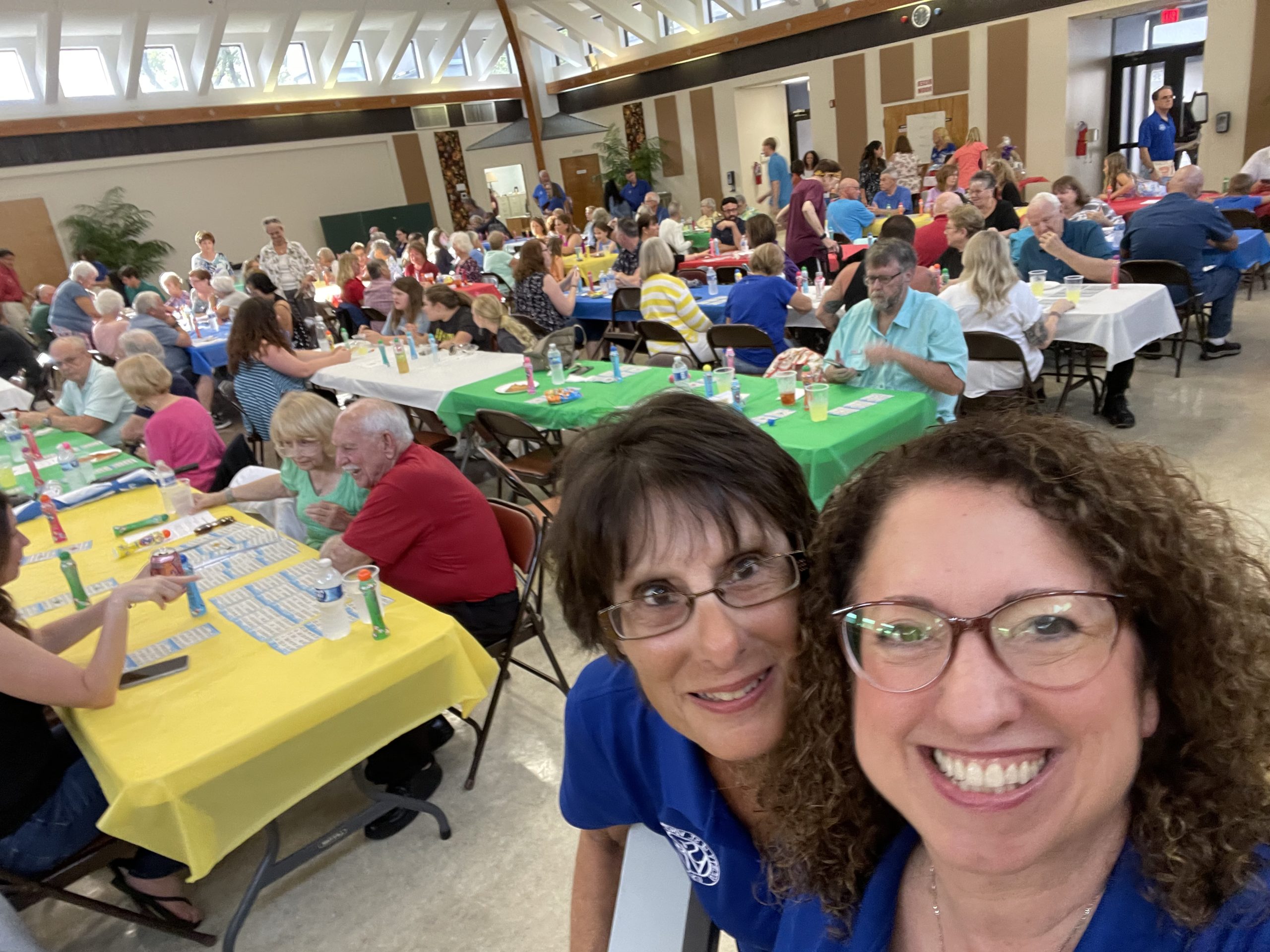 Virginia Koch and another volunteer at the Saint Vincent DePaul Bingo Night Fundraiser