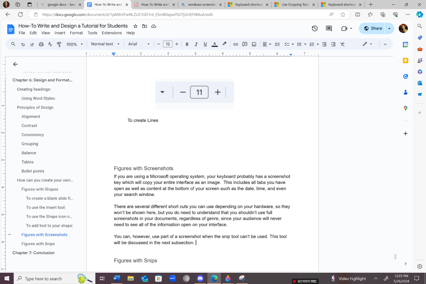 Full screenshot of a Google Doc