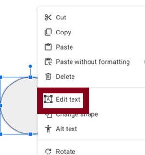 Edit text option with red rectangle