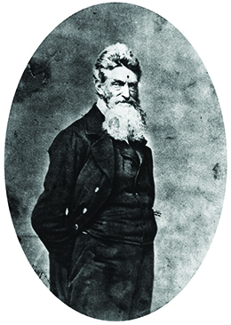 A photograph of John Brown is shown.