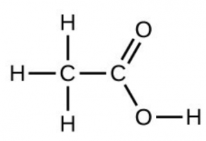 acetic acid molecue