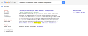 Image of "related articles" option in Google Scholar. 