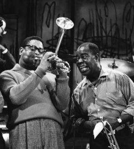 Dizzy Gillespie and Louis Armstrong