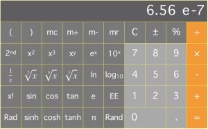 Calculation example, 6.56 E-7