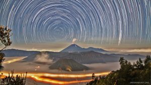 Startrails from Earth's daily spin